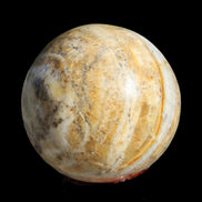 Calcite banded sphere 180g in sunlight - Rocks and Things Store