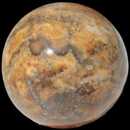 Calcite banded sphere 180g in sunlight - Rocks and Things Store