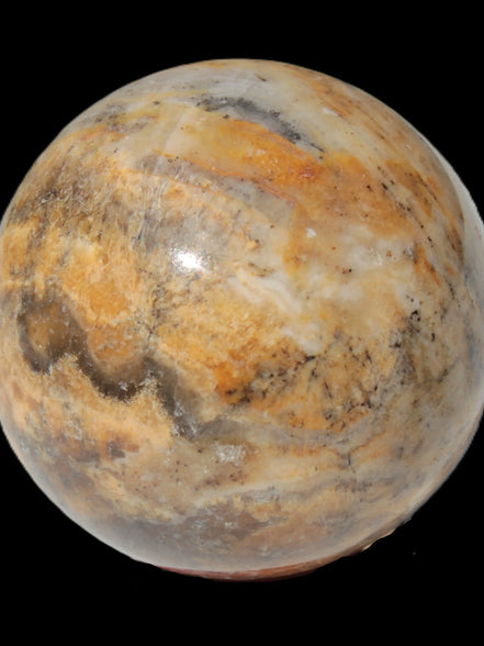 Calcite banded sphere 180g Rocks and Things