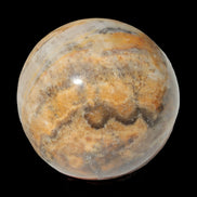 Calcite banded sphere 180g in sunlight - Rocks and Things Store