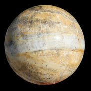 Calcite banded sphere 180g in sunlight - Rocks and Things Store