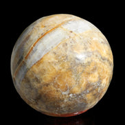 Calcite banded sphere 180g in sunlight - Rocks and Things Store