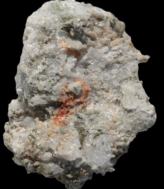 Calcite cluster with sparkly complex Chalcopyrite mineralisation 1340g in sunlight - Rocks and Things Store