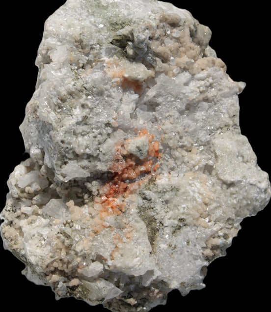 Calcite cluster with sparkly complex Chalcopyrite mineralisation 1340g in sunlight - Rocks and Things Store