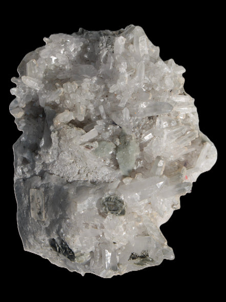 Calcite cluster with sparkly complex Chalcopyrite mineralisation 1340g in sunlight - Rocks and Things Store