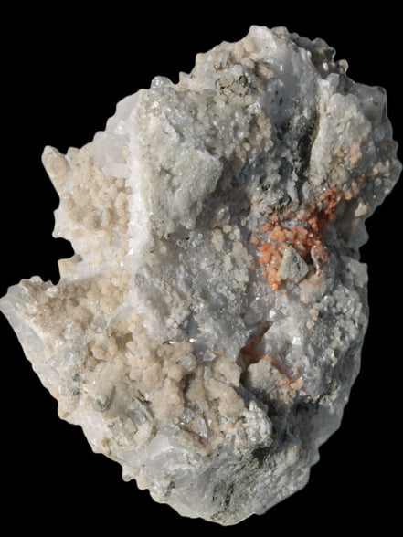 Calcite cluster with sparkly complex Chalcopyrite mineralisation 1340g in sunlight - Rocks and Things Store