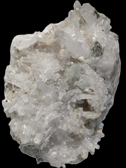 Calcite cluster with sparkly complex Chalcopyrite mineralisation 1340g in sunlight - Rocks and Things Store