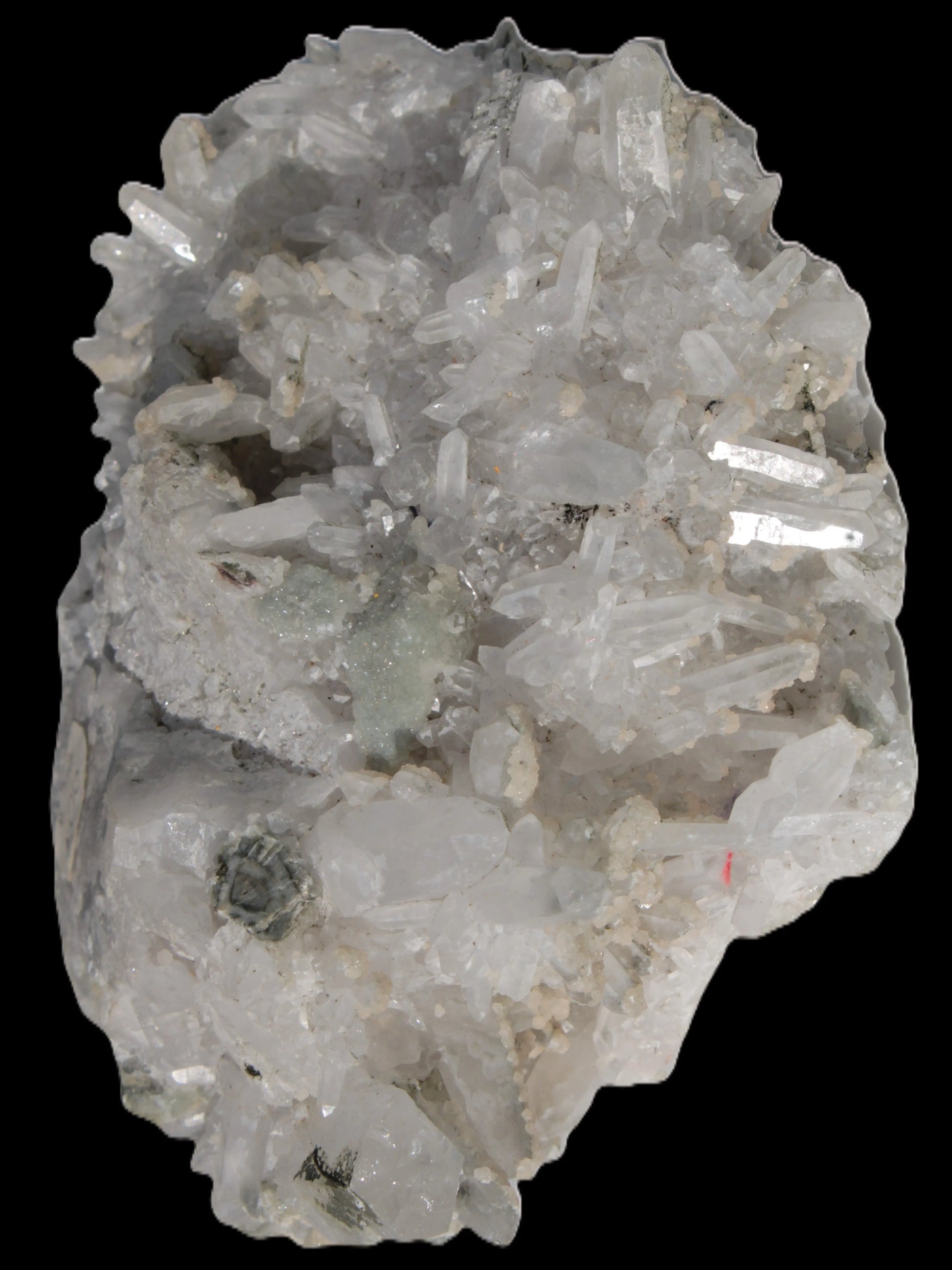 Calcite cluster with sparkly complex Chalcopyrite mineralisation 1340g Rocks and Things