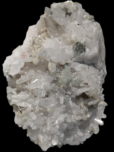 Calcite cluster with sparkly complex Chalcopyrite mineralisation 1340g in sunlight - Rocks and Things Store