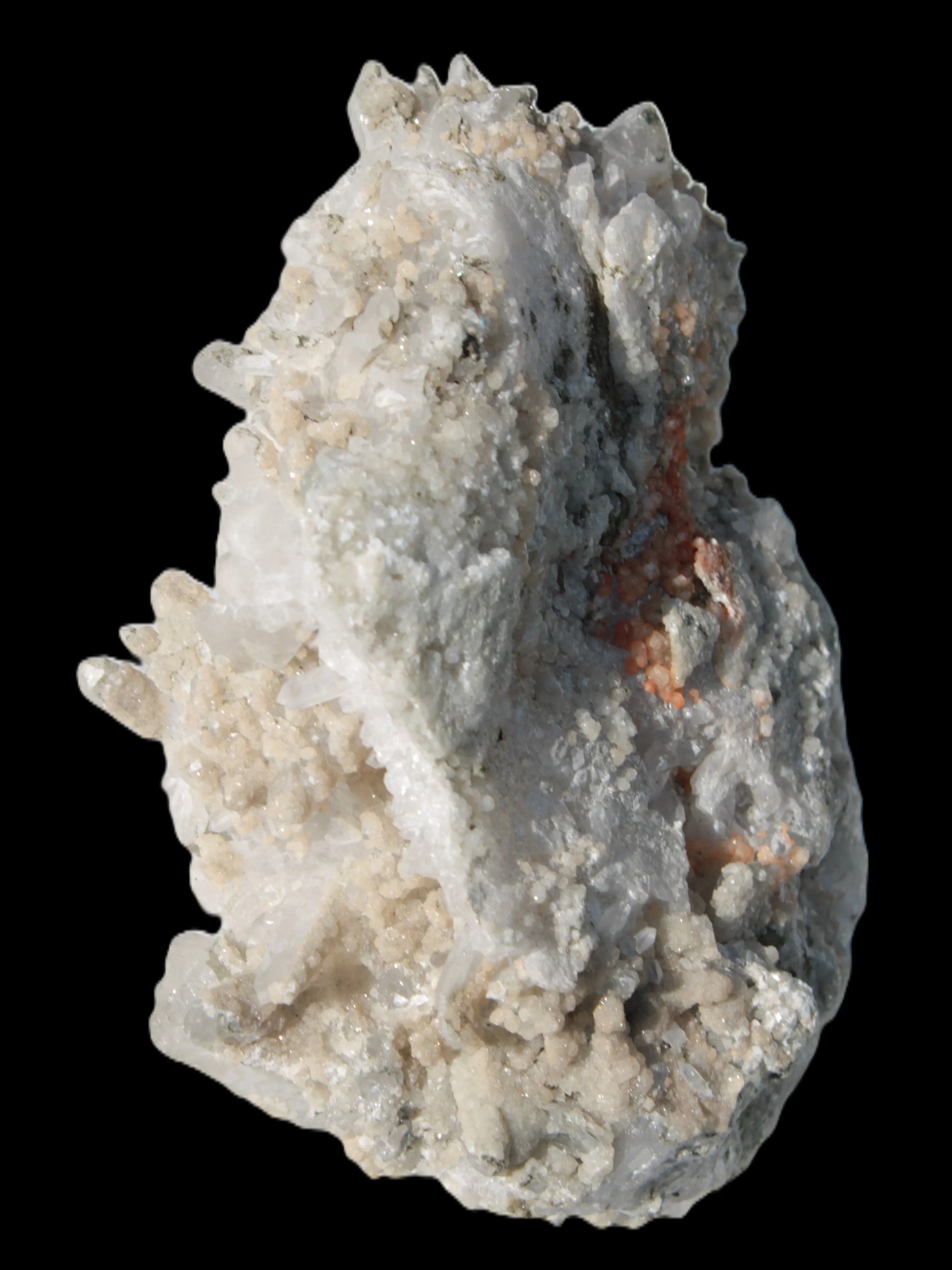 Calcite cluster with sparkly complex Chalcopyrite mineralisation 1340g Rocks and Things