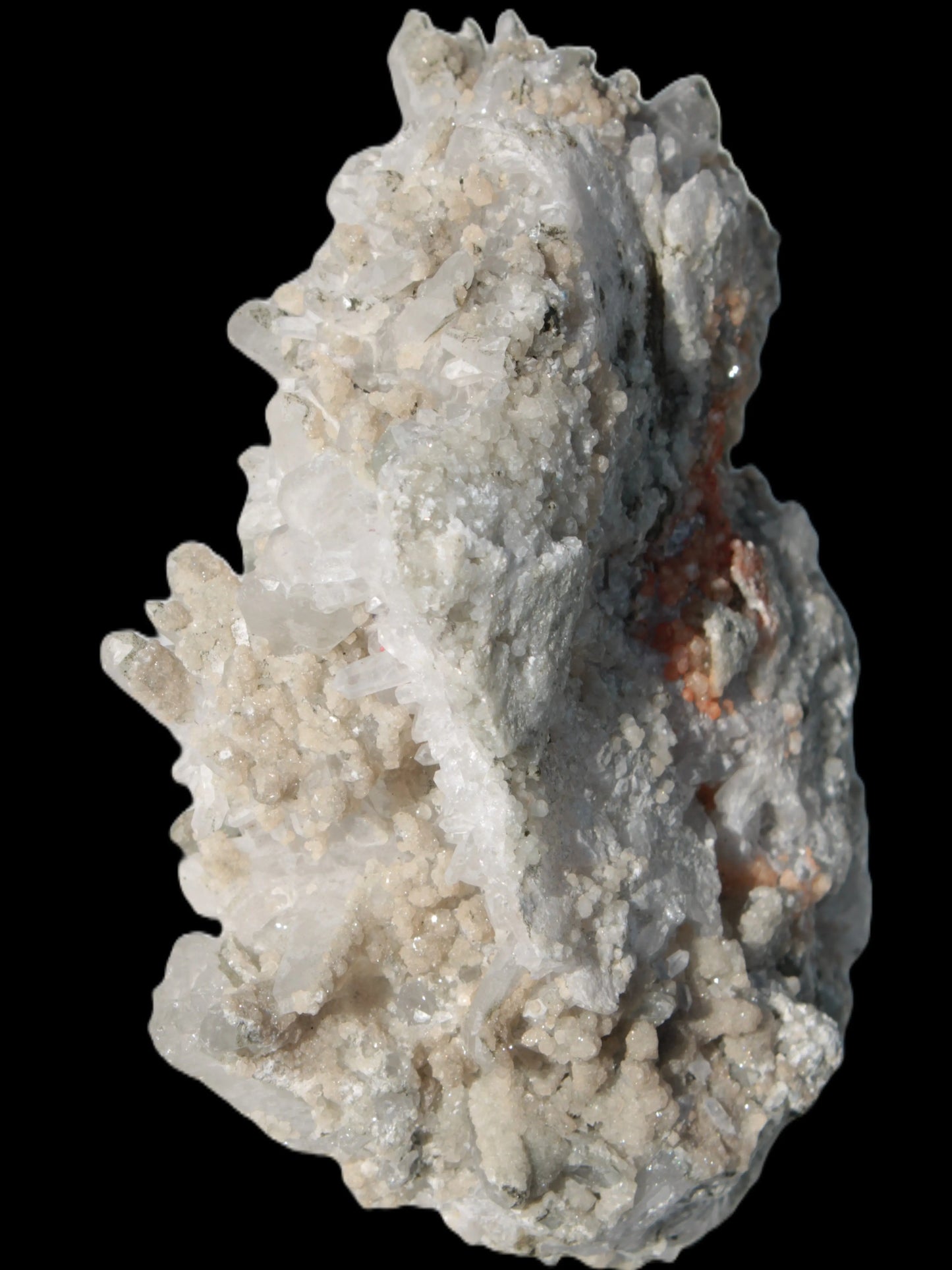 Calcite cluster with sparkly complex Chalcopyrite mineralisation 1340g Rocks and Things