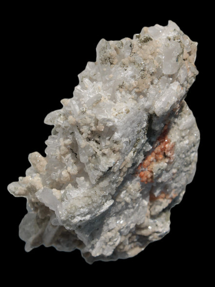 Calcite cluster with sparkly complex Chalcopyrite mineralisation 1340g in sunlight - Rocks and Things Store