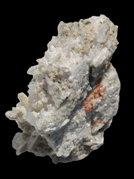 Calcite cluster with sparkly complex Chalcopyrite mineralisation 1340g in sunlight - Rocks and Things Store