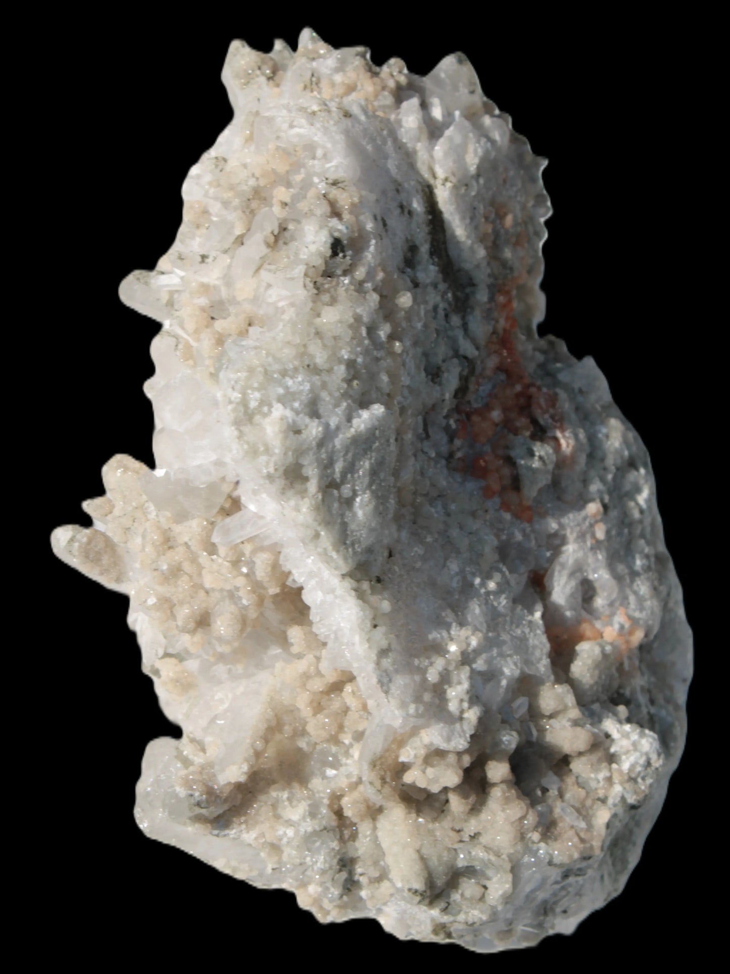 Calcite cluster with sparkly complex Chalcopyrite mineralisation 1340g Rocks and Things