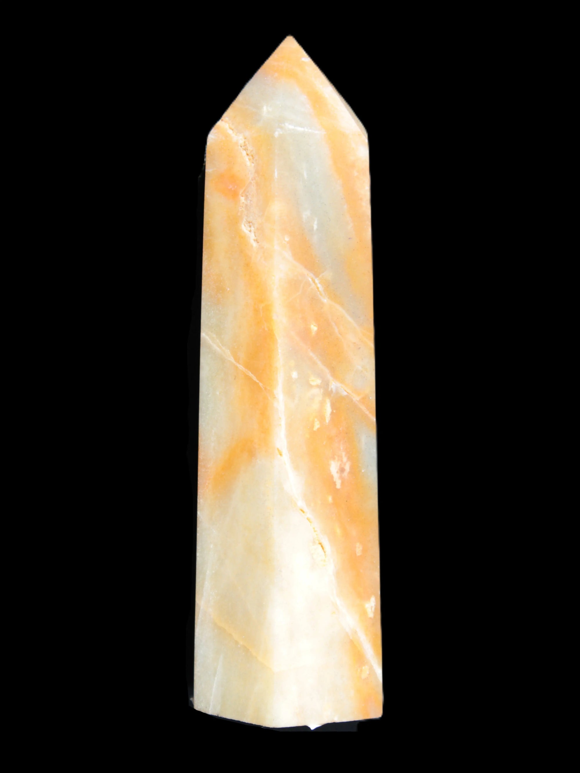 Caribbean Calcite Blue Aragonite wand 66g Rocks and Things Store