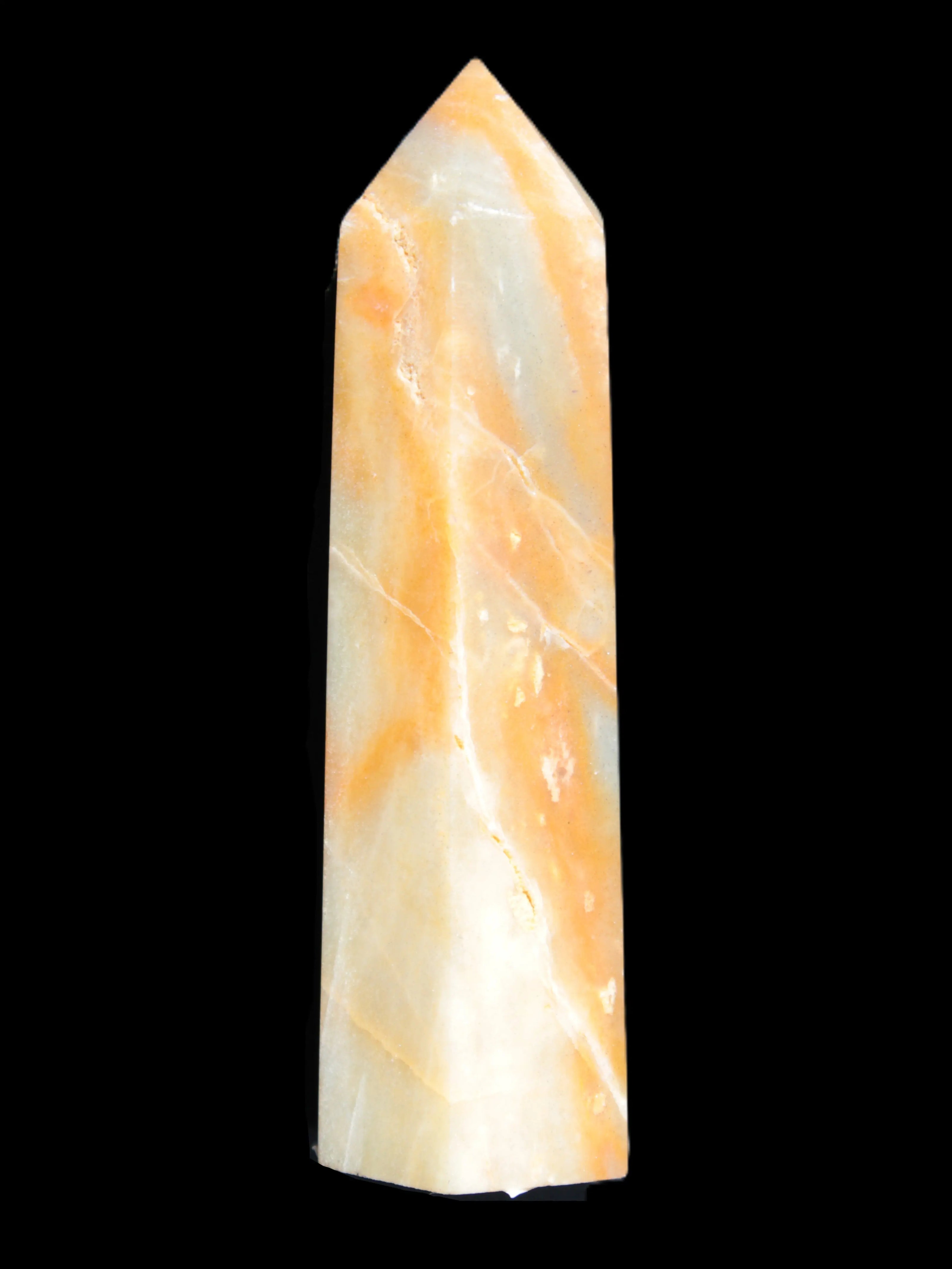 Caribbean Calcite Blue Aragonite wand 66g Rocks and Things Store