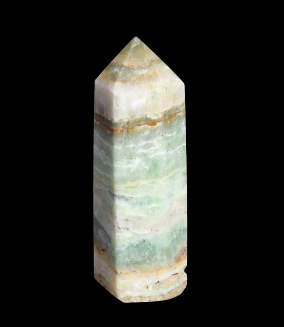 Caribbean Calcite Blue Aragonite wand 71g - Rocks and Things Store