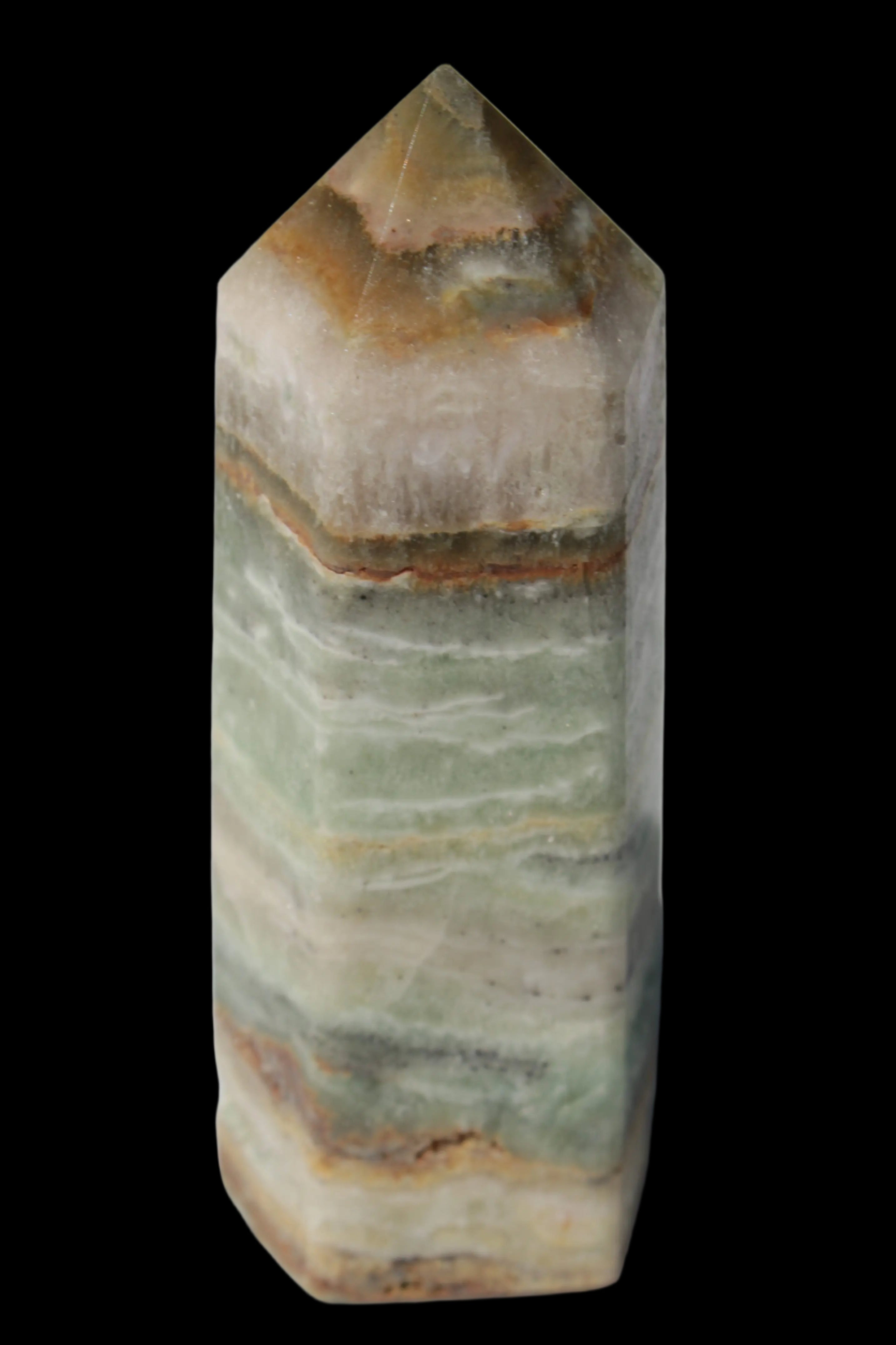 Caribbean Calcite Blue Aragonite wand 71g - Rocks and Things Store