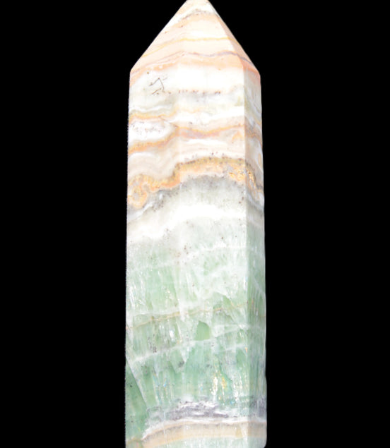 Caribbean Calcite Pellucid wand 83mm 83g Rocks and Things Store
