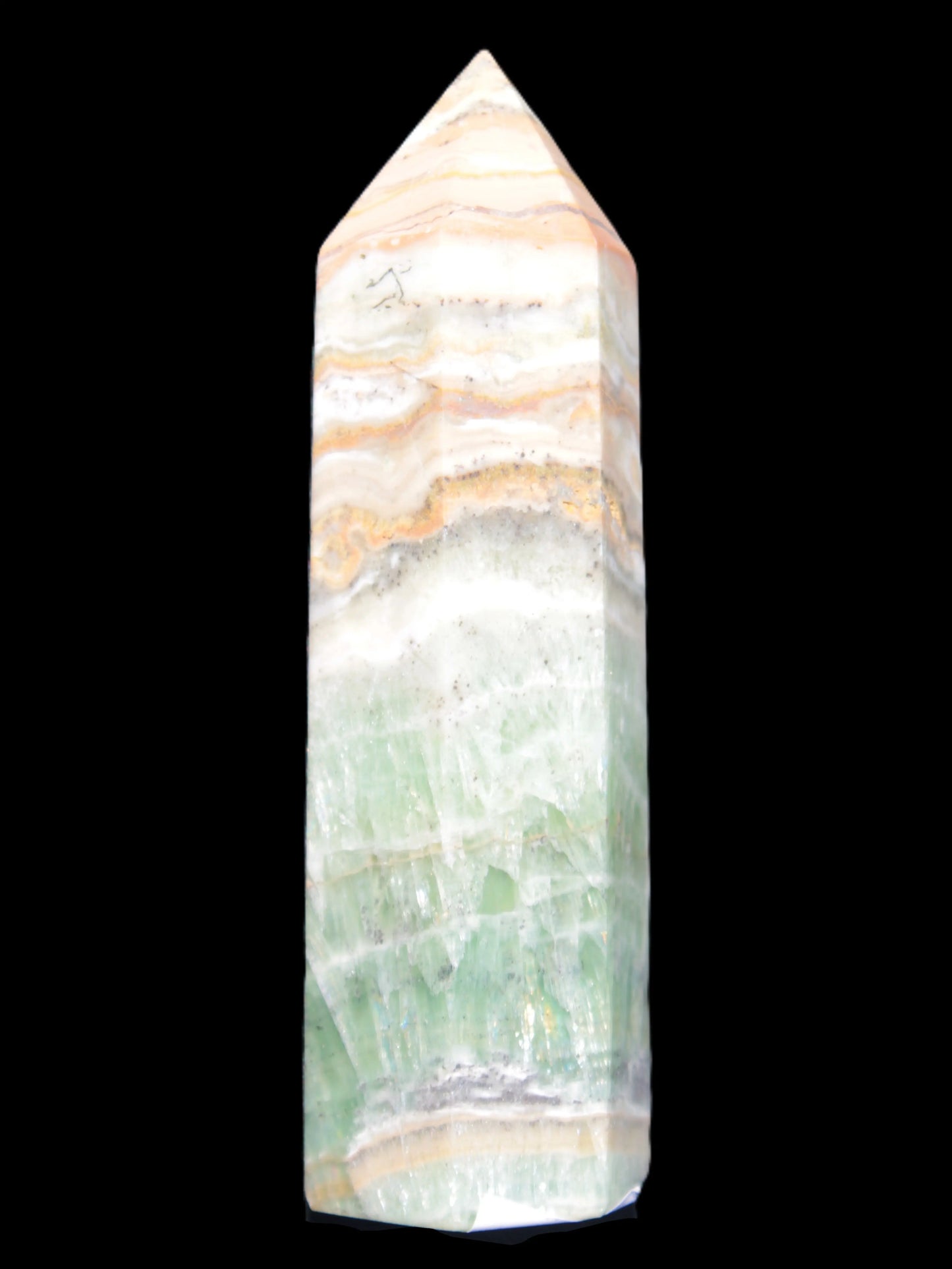 Caribbean Calcite Pellucid wand 83mm 83g Rocks and Things Store