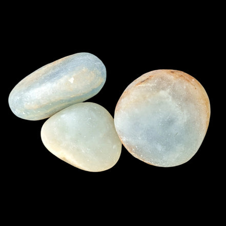 Caribbean Calcite blue Aragonite, 2 stones 14-20g - Rocks and Things Store