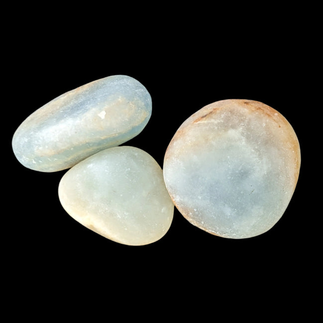 Caribbean Calcite blue Aragonite, 2 stones 14-20g - Rocks and Things Store