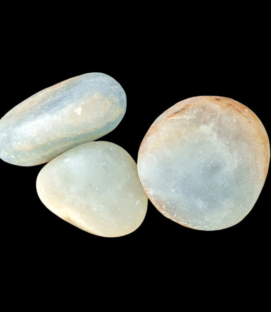 Caribbean Calcite blue Aragonite, 2 stones 14-20g - Rocks and Things Store