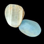 Caribbean Calcite blue Aragonite, 2 stones 14-20g - Rocks and Things Store