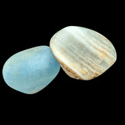 Caribbean Calcite blue Aragonite, 2 stones 14-20g - Rocks and Things Store