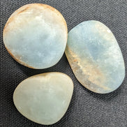 Caribbean Calcite blue Aragonite, 2 stones 14-20g Rocks and Things