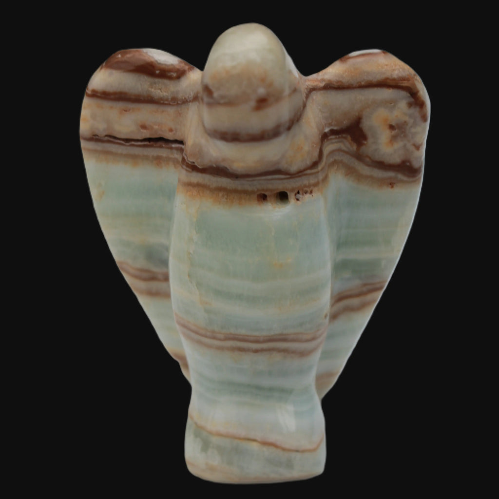 Caribbean Calcite hand-carved Angel 135g Rocks and Things