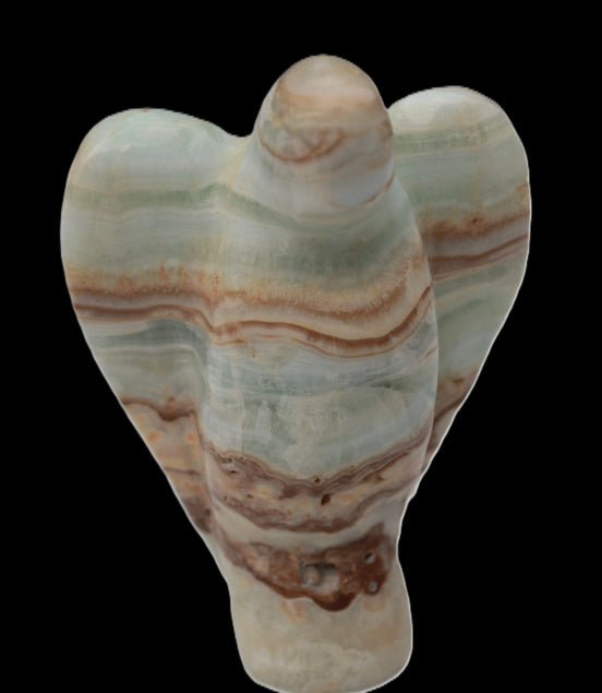 Caribbean Calcite hand-carved Angel 152g Rocks and Things