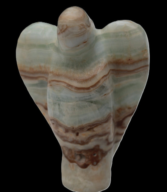 Caribbean Calcite hand-carved Angel 152g Rocks and Things