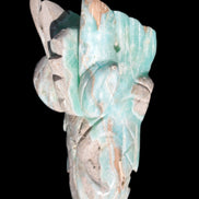 Caribbean Calcite hand-carved dragon's head 675g Rocks and Things Store