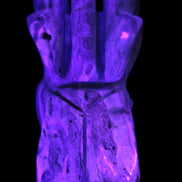 Caribbean Calcite hand-carved dragon's head 675g Rocks and Things Store