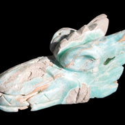 Caribbean Calcite hand-carved dragon's head 675g Rocks and Things Store