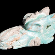 Caribbean Calcite hand-carved dragon's head 675g Rocks and Things Store