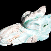 Caribbean Calcite hand-carved dragon's head 675g Rocks and Things Store