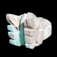 Caribbean Calcite hand-carved dragon's head 675g Rocks and Things Store