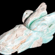 Caribbean Calcite hand-carved dragon's head 675g Rocks and Things Store