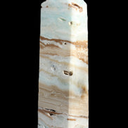Caribbean aqua blue Calcite obelisk 381g Rocks and Things