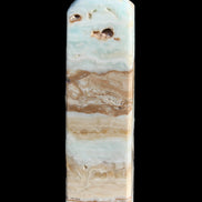 Caribbean aqua blue Calcite obelisk 381g Rocks and Things