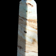 Caribbean aqua blue Calcite obelisk 381g Rocks and Things