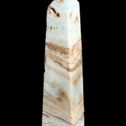 Caribbean aqua blue Calcite obelisk 381g Rocks and Things