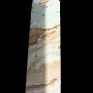 Caribbean aqua blue Calcite obelisk 381g Rocks and Things