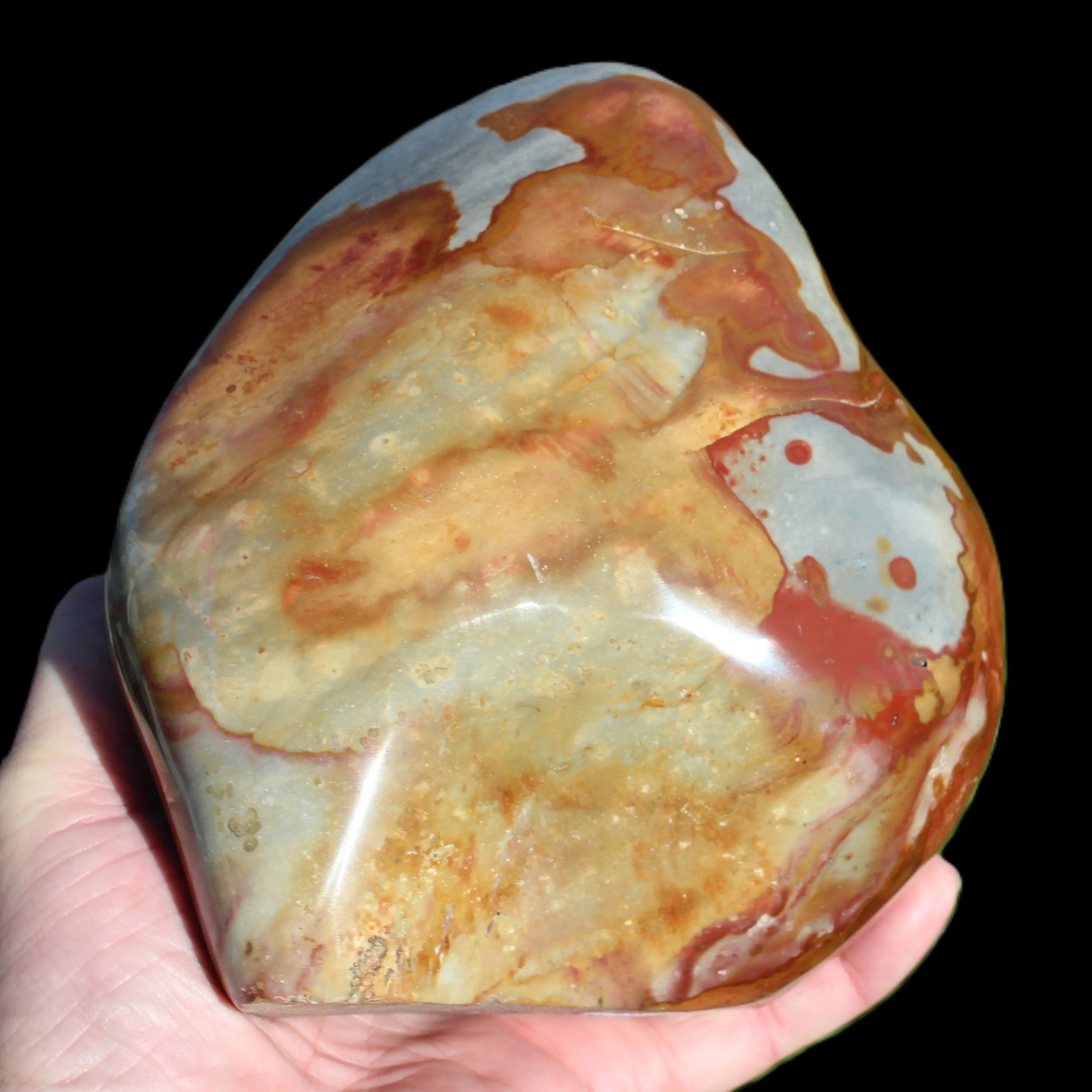 Carnelian Jasper freeform 160*140mm 2400g Rocks and Things Store