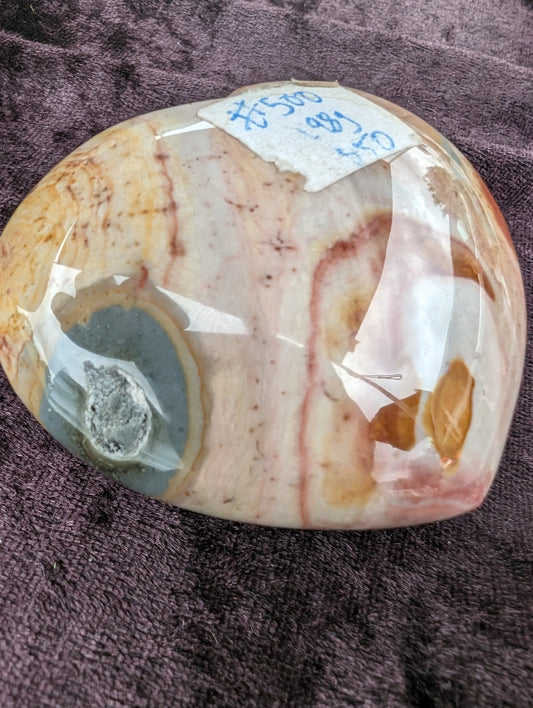 Carnelian Jasper heart 198g Rocks and Things