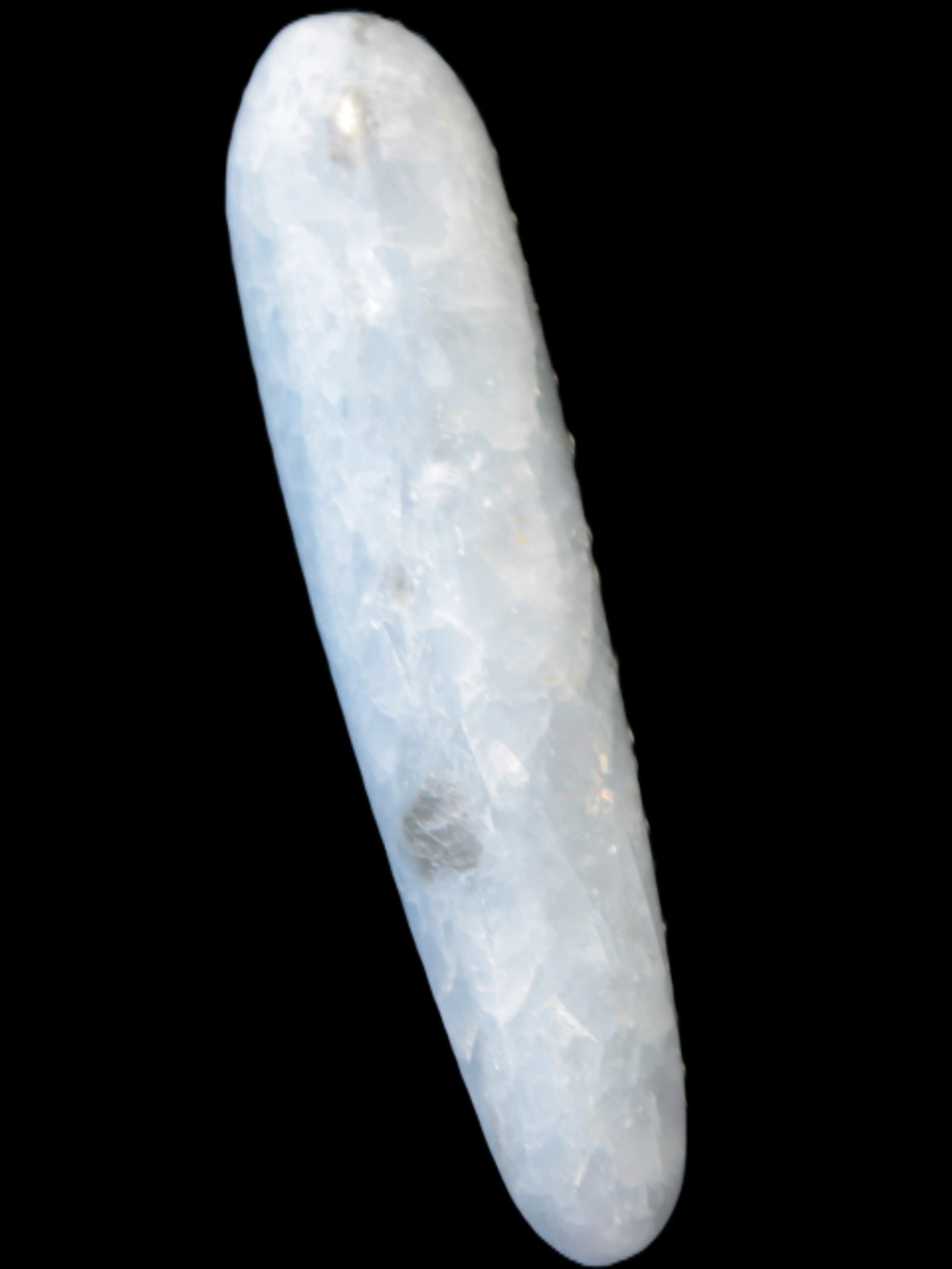 Celestite hand-carved massage wand, various sizes Rocks and Things Store