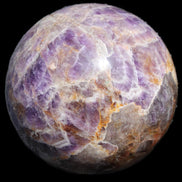 Chevron Fantasy Amethyst sphere 1424g in sunlight - Rocks and Things Store