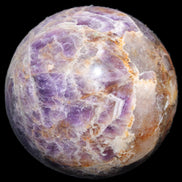 Chevron Fantasy Amethyst sphere 1424g in sunlight - Rocks and Things Store